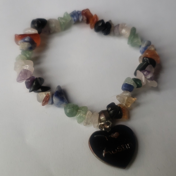 Vintage 90s | Colored Stone Austin Charm Bracelet - Picture 5 of 6